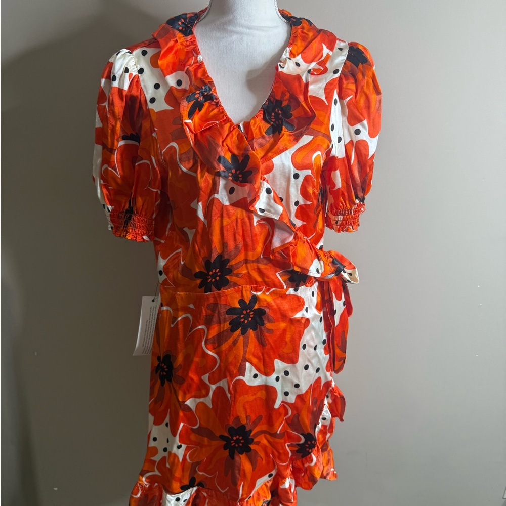 NWT topshop wrap dress size 12